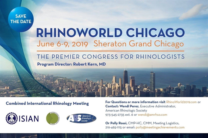 Foto Rhinoworld Chicago – The Premier Congress For Rhinologists