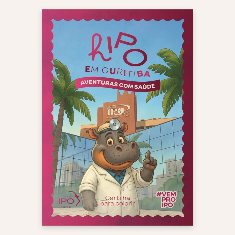 Capa da cartilha Hipo em Curitiba: aventuras com saúde